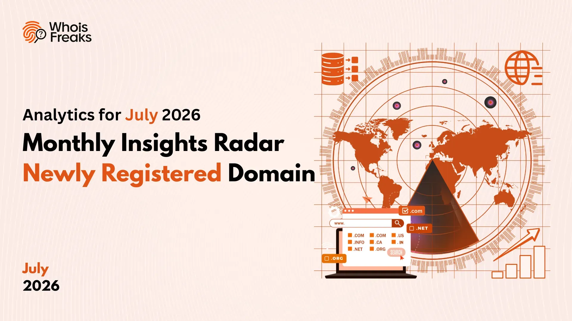 Monthly Insights Radar - Newly Registered Domain Analytics for July 2026
