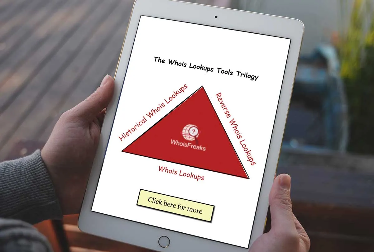The WhoIsFreaks Whois Lookups Tool Trilogy diagram