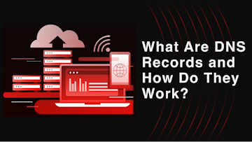 Diagram explaining DNS records and how they work in managing internet traffic.